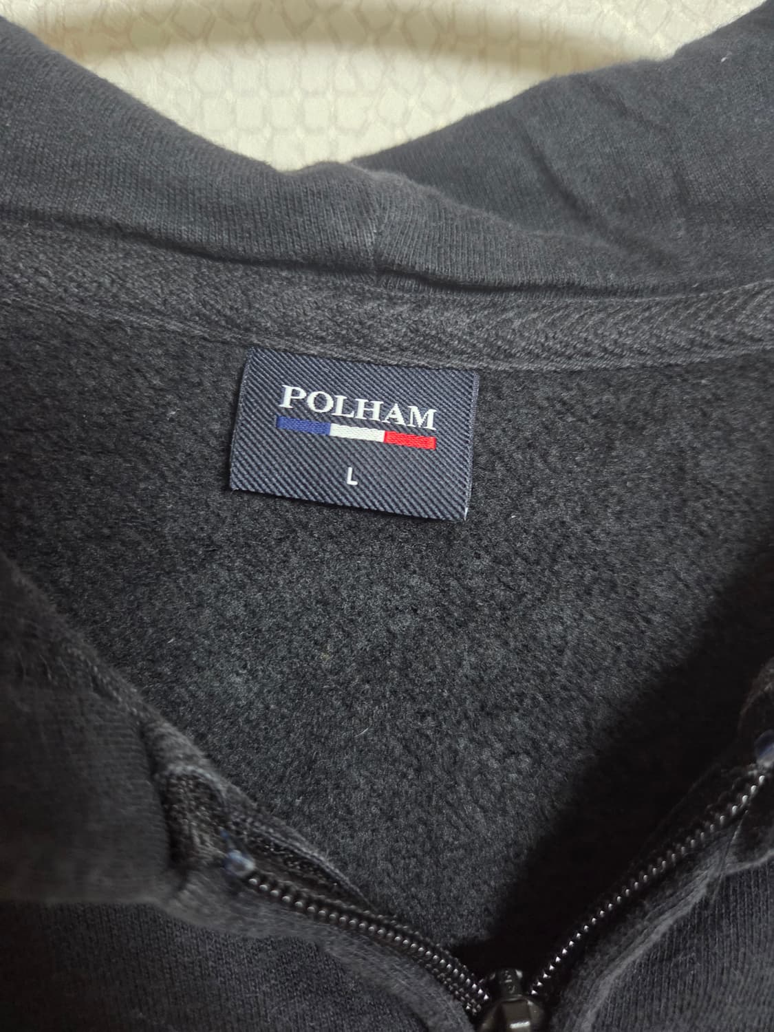 폴햄 후드집업 블랙 L 상품이미지3