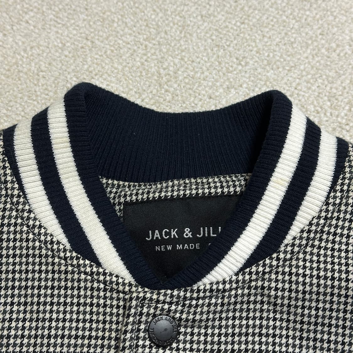 잭앤질 하운드투스 패턴 블루종 상품이미지7