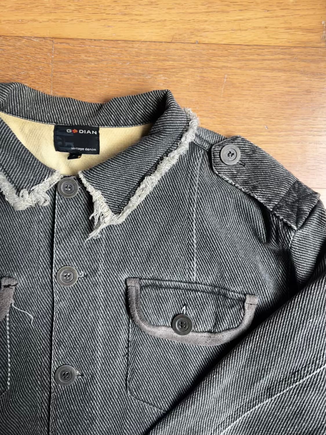 Stripe denim jacket 상품이미지2