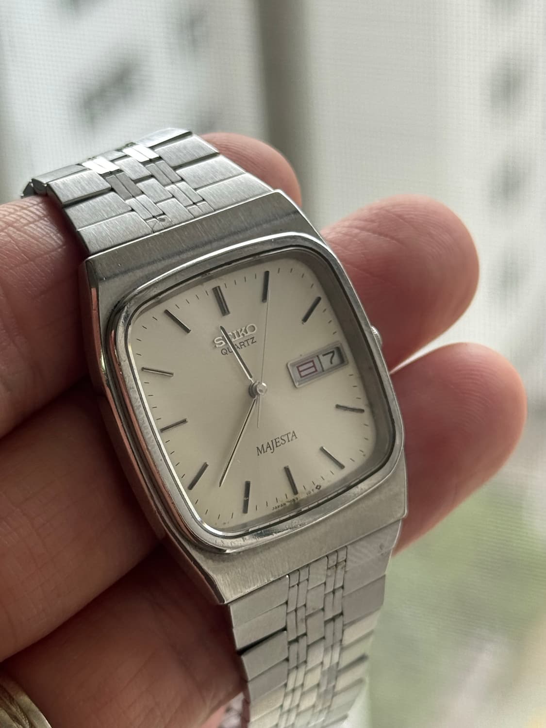 80s 빈티지 SEIKO 세이코 마제스타 샴페인 스퀘어  상품이미지7