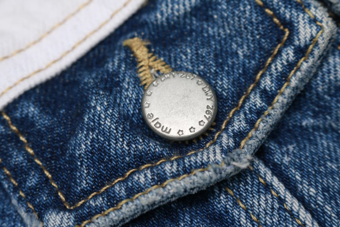 [여성 M] 마쥬 투톤 크롭 데님자켓 상품이미지3