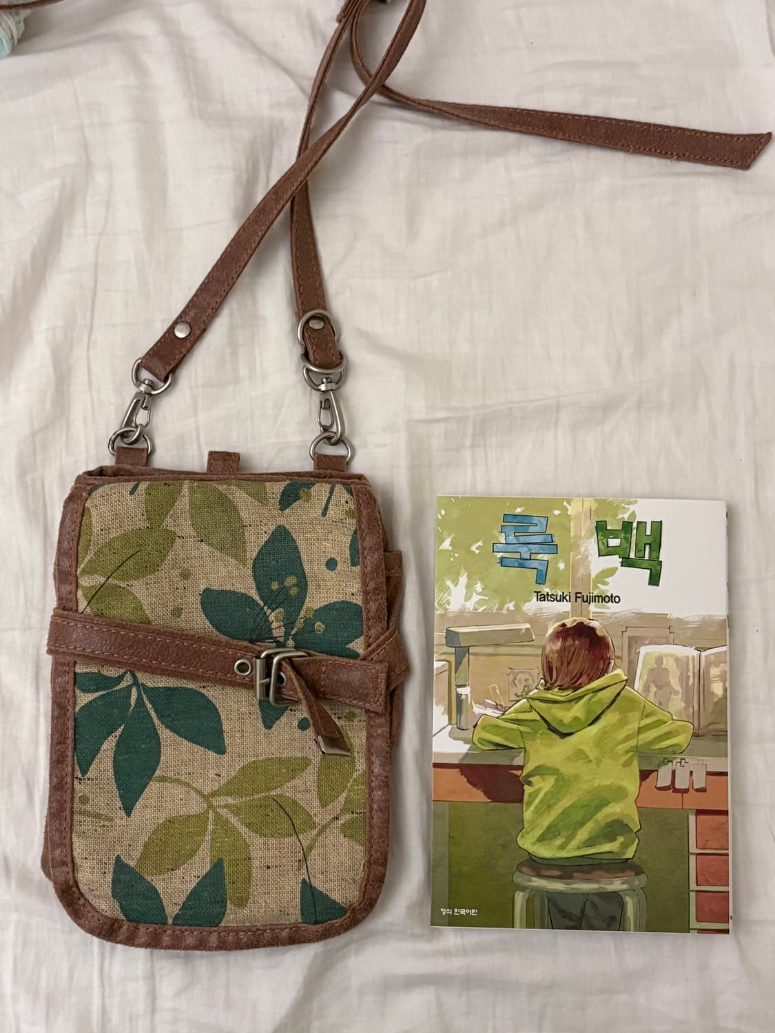 나뭇잎 그런지페어리 모리걸 크로스백 가방 상품이미지3