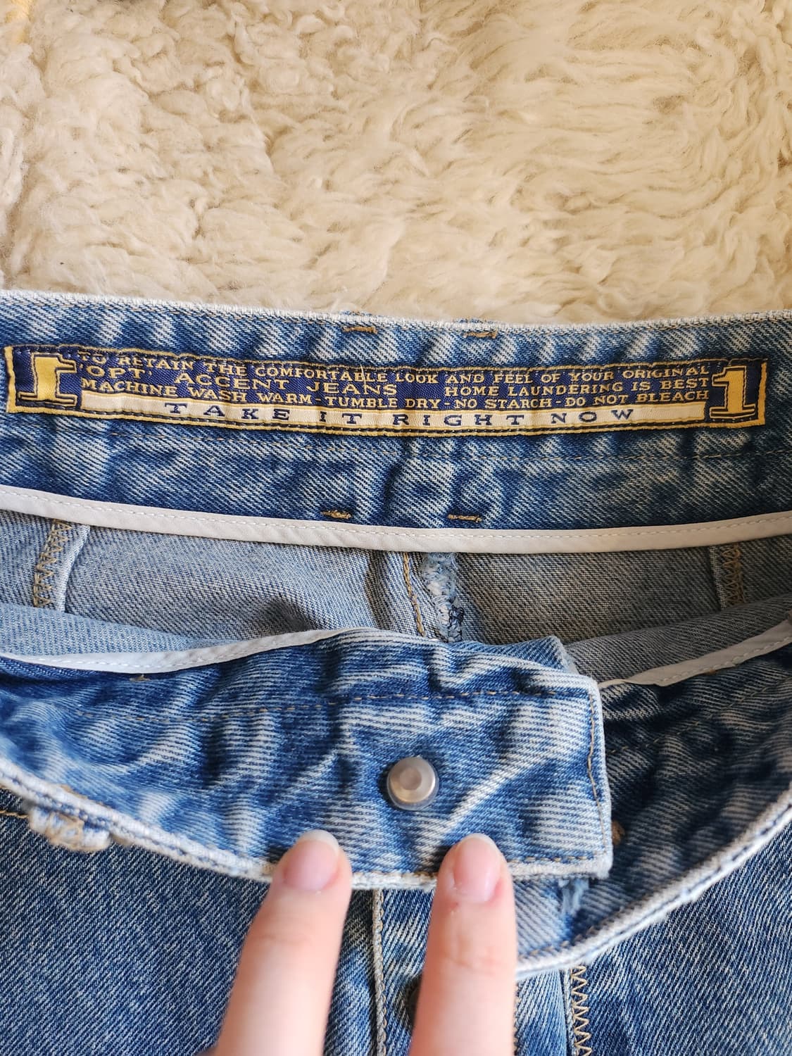 OPT 버튼 플라이 데님 스커트 상품이미지4