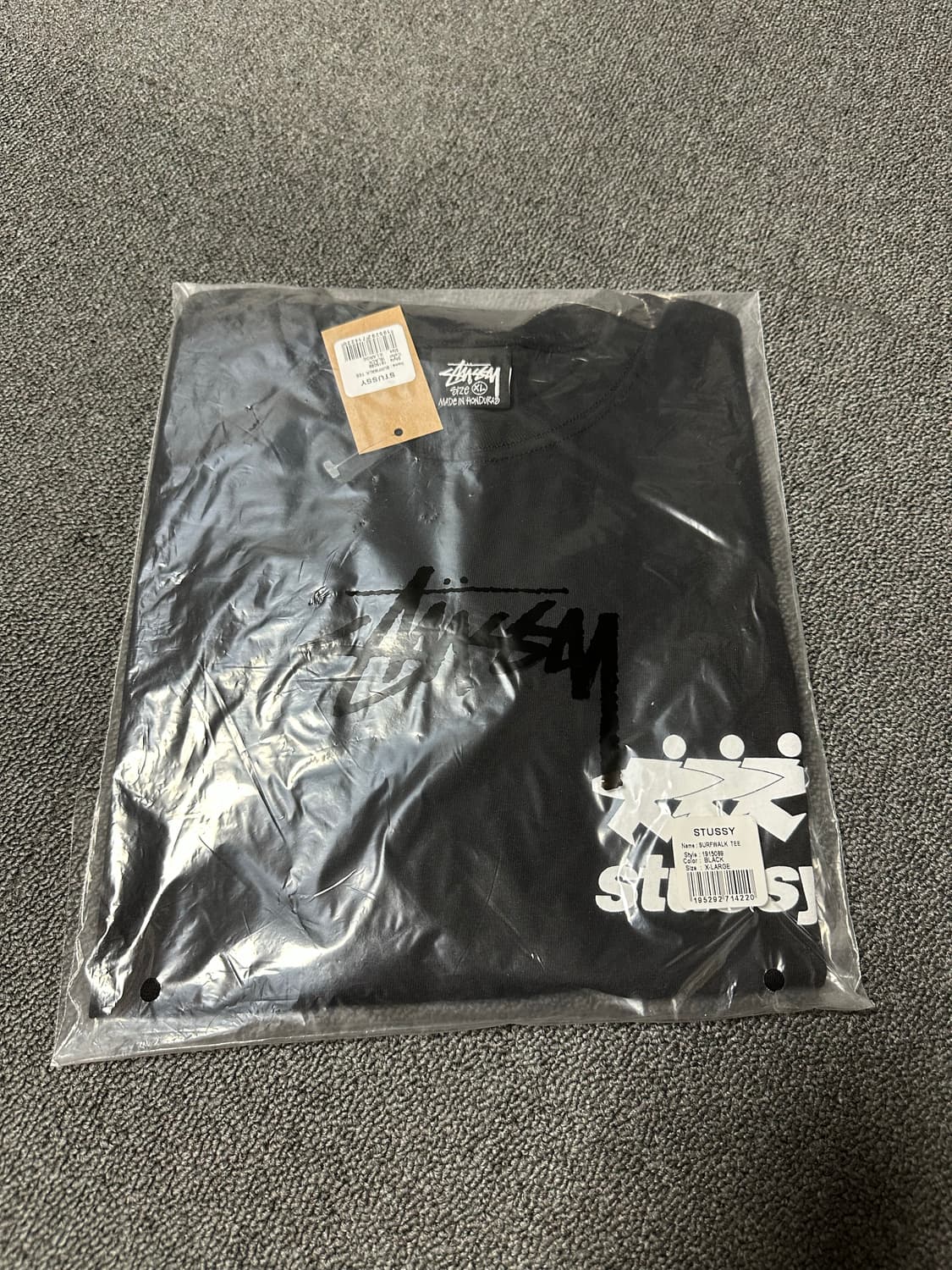 [XL] 스투시 서프워크 피그먼트 다이스 티셔츠 블랙 상품이미지1