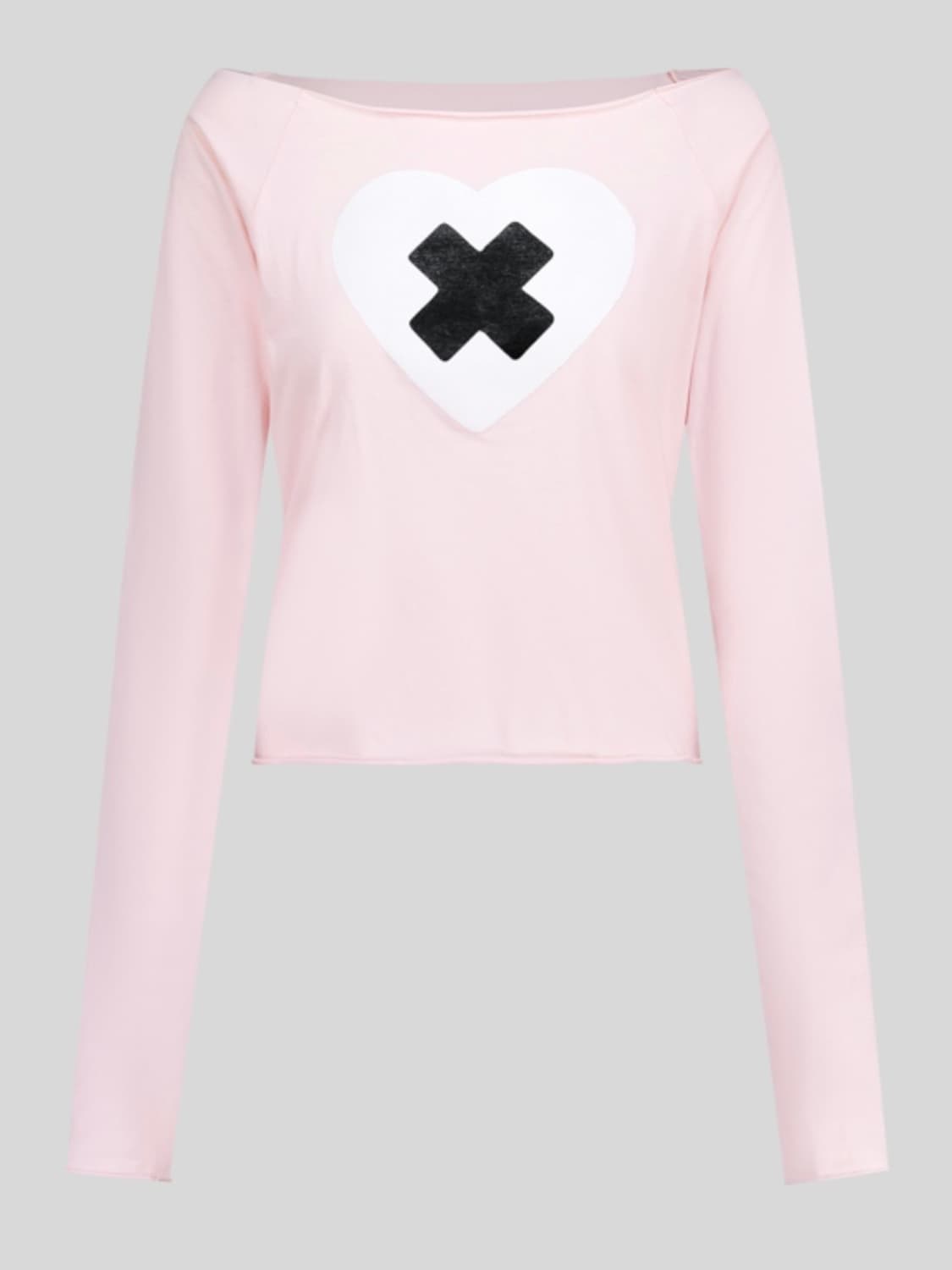 샵페어리 cross heart cut off t-shirt 상품이미지1