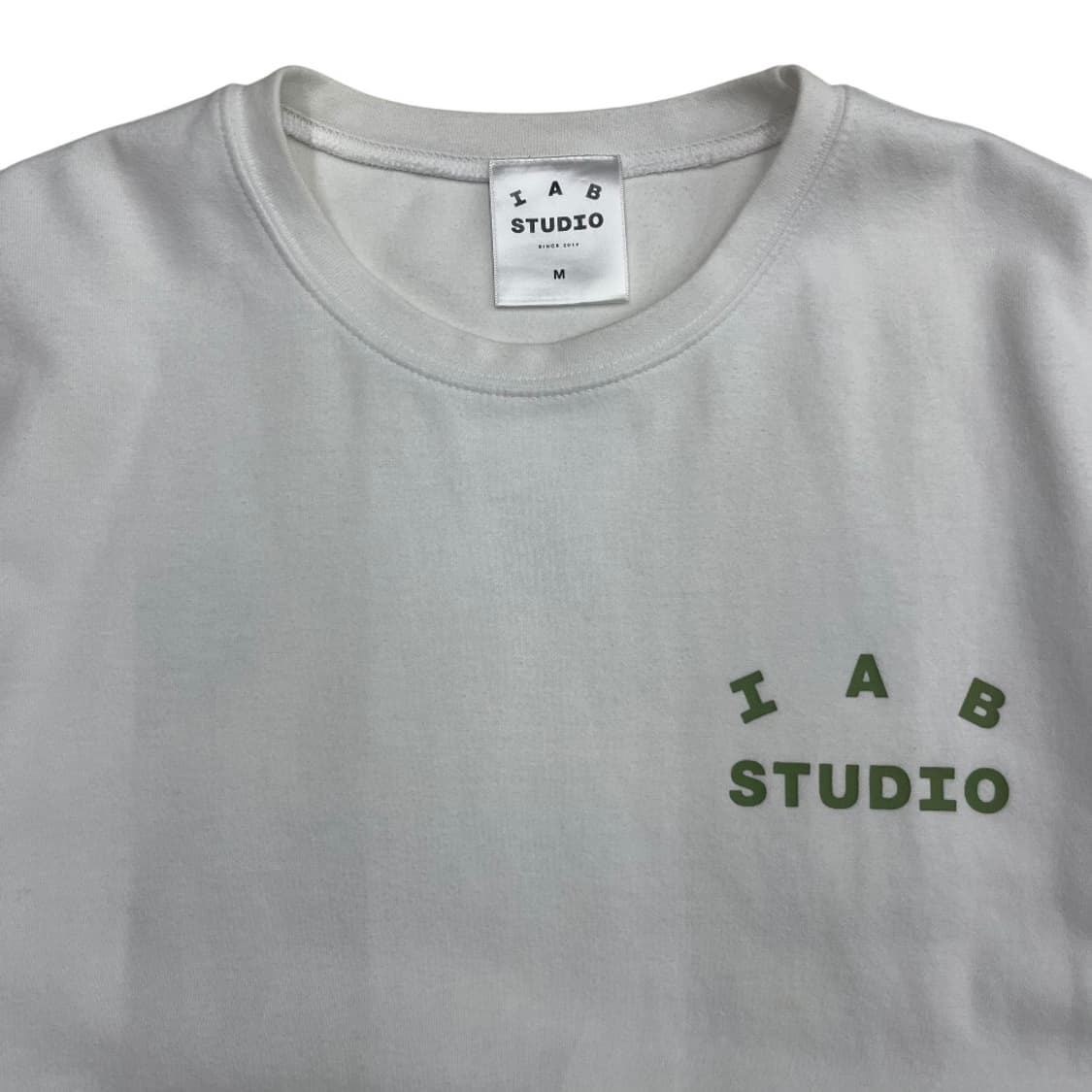 아이앱스튜디오 말차맛 로고 화이트 반팔 M 상품이미지5