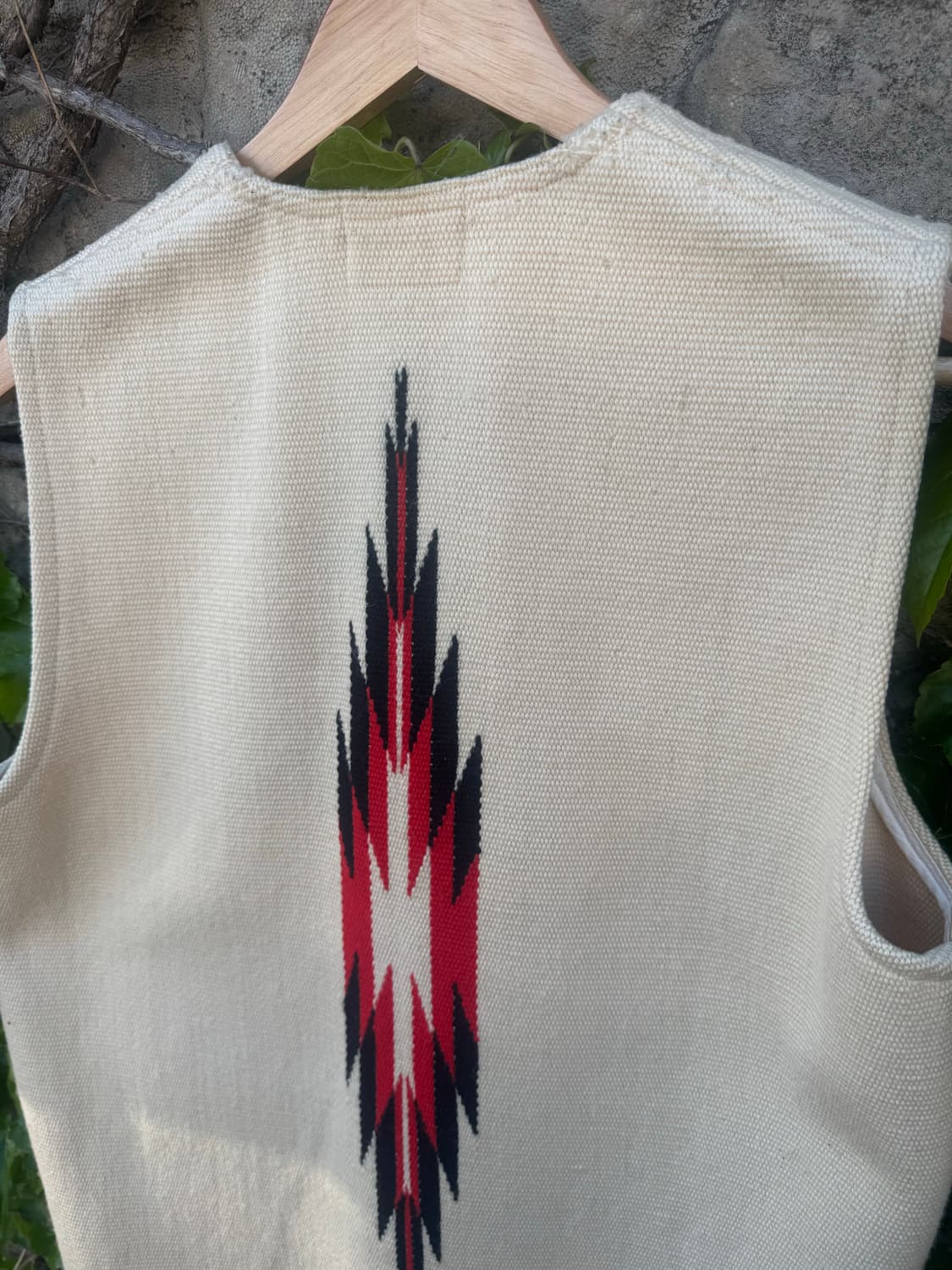 70s miller 핸드 우븐 울 웨스턴 오르테가 치마요 베스트 조끼 상품이미지6