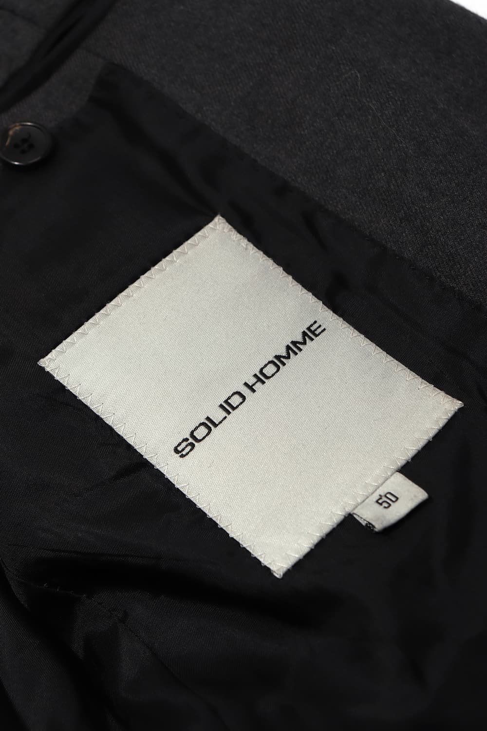 SOLID HOMME 울혼방 차콜 수트 정장 세트 105/팬츠 35 상품이미지6