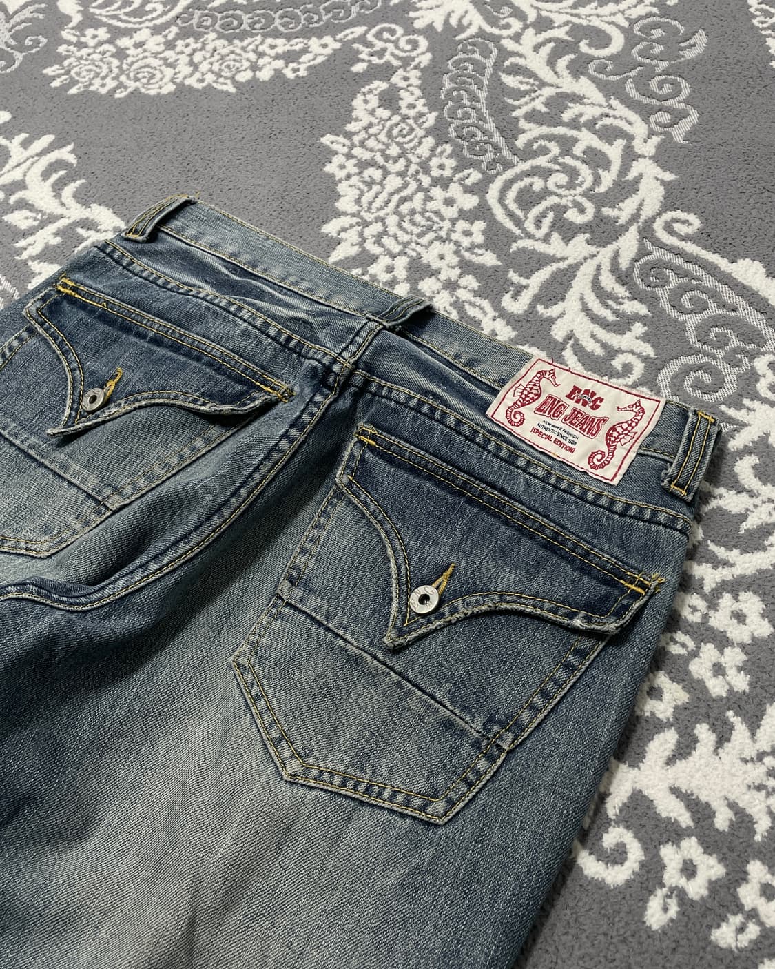 Eng  Jeans 일렉트로닉 워싱 데님 팬츠 상품이미지2