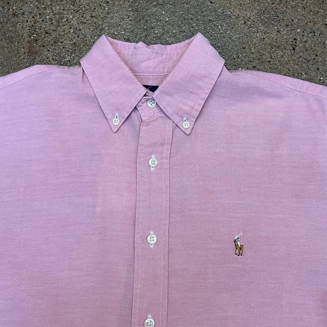 미국 빈티지 폴로 랄프로렌 핑크 긴팔 셔츠 상품이미지3