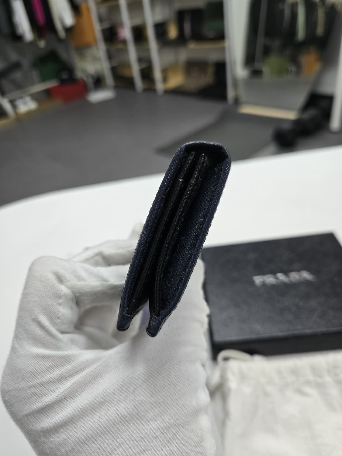 [A급컨디션]프라다 로고 오거나이저 상품이미지4