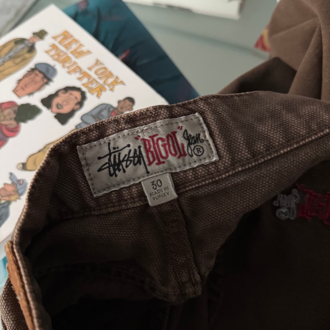 스투시 big ol jean 브라운 상품이미지9