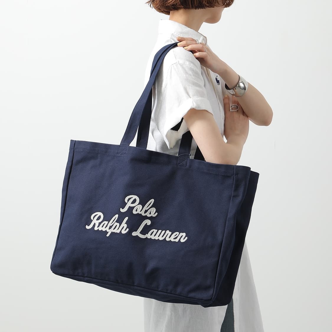 폴로 랄프로렌 아플리케 로고 자수 캔버스 토트백 미개봉 새상품 상품이미지5
