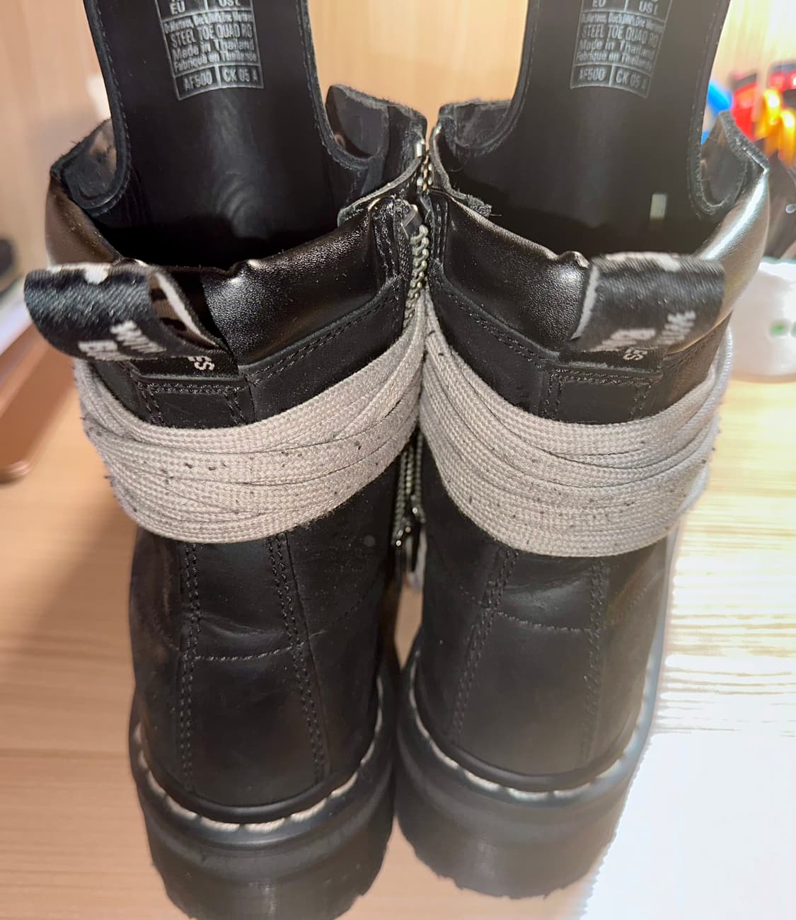 (270,uk8)릭오웬스 닥터마틴 쿼드 솔 스틸토 부츠 상품이미지4