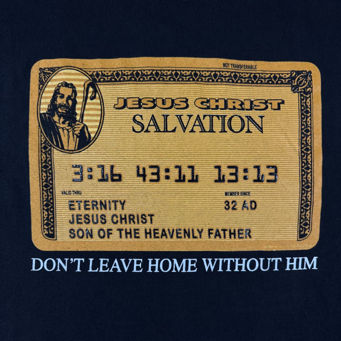 빈티지 2000s Amex Card Jesus Parody Tee 상품이미지3