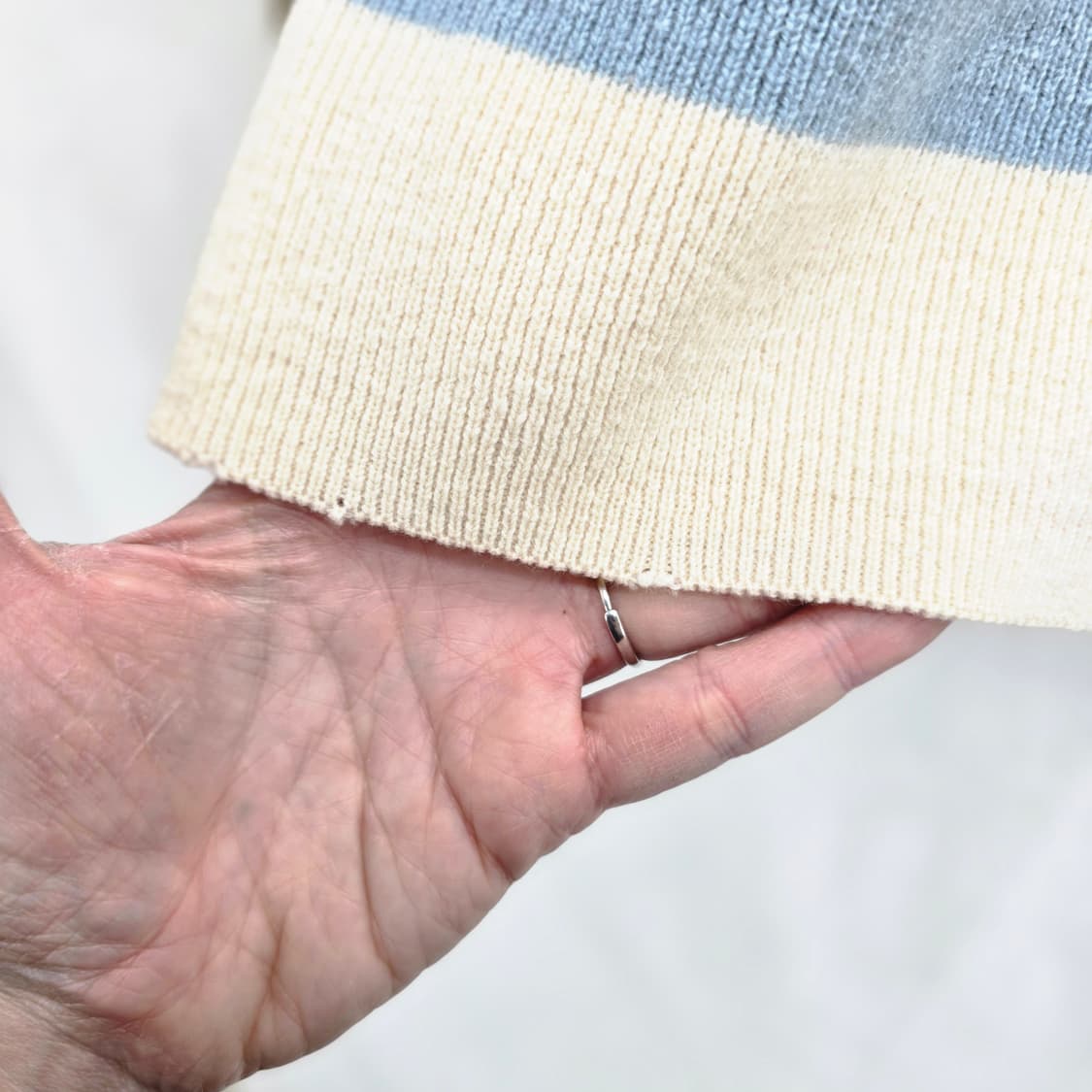 빈폴 여성 스트라이프 긴팔 모 니트 상품이미지7