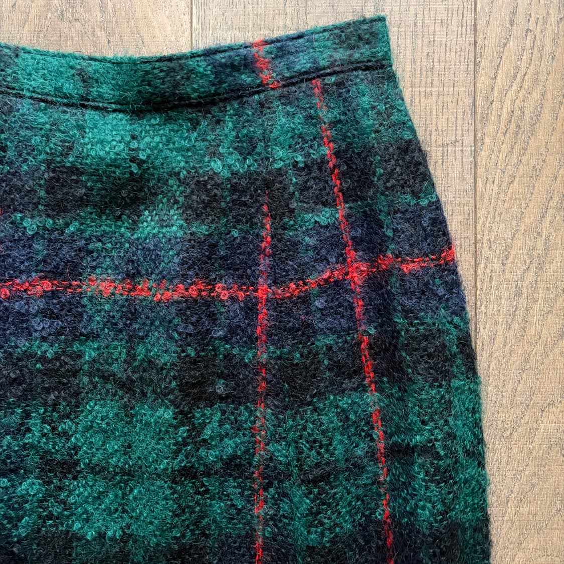 Boucle Check Flare Skirt 상품이미지4