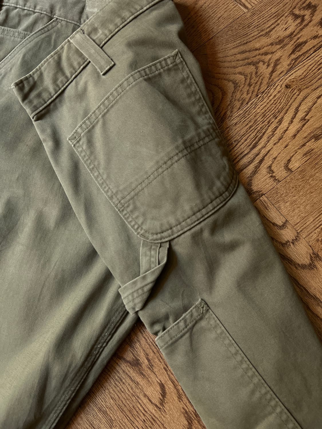 [40]칼하트 USA 아미 그린 코튼 싱글니 카펜터 워크 팬츠 상품이미지5