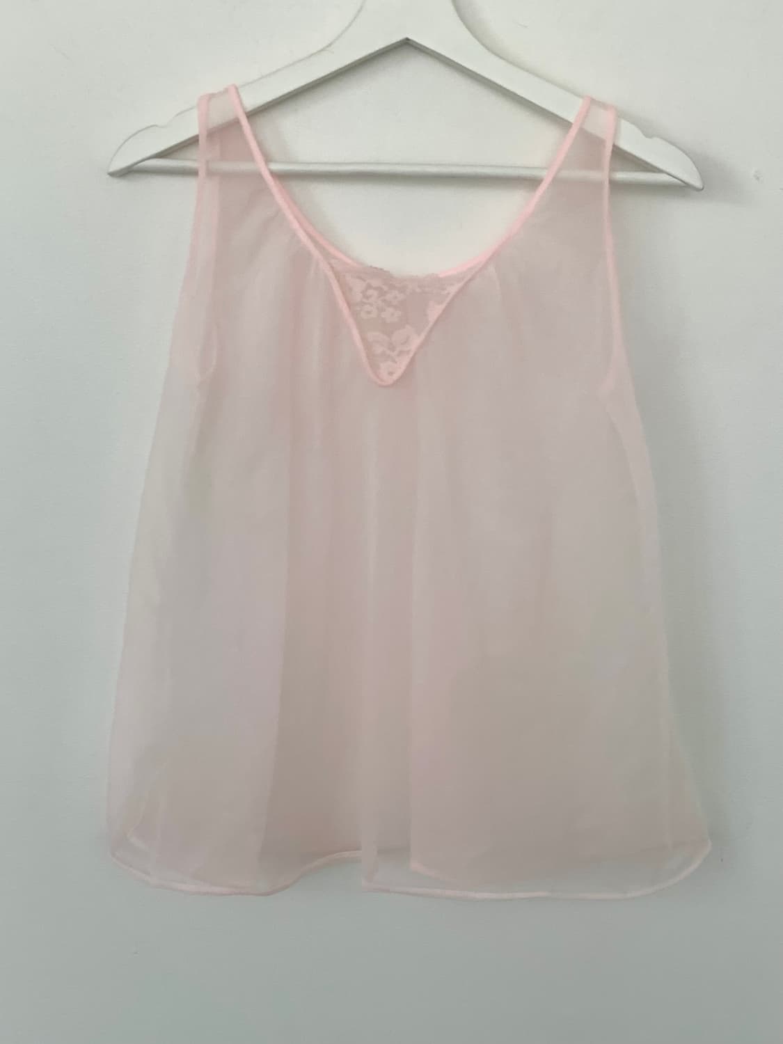 pink mesh layered top 상품이미지1
