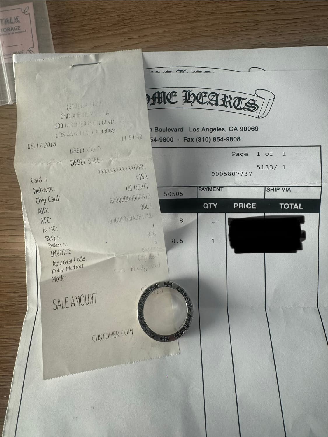 [8.5] 크롬하츠 포에버 링  실버 상품이미지1