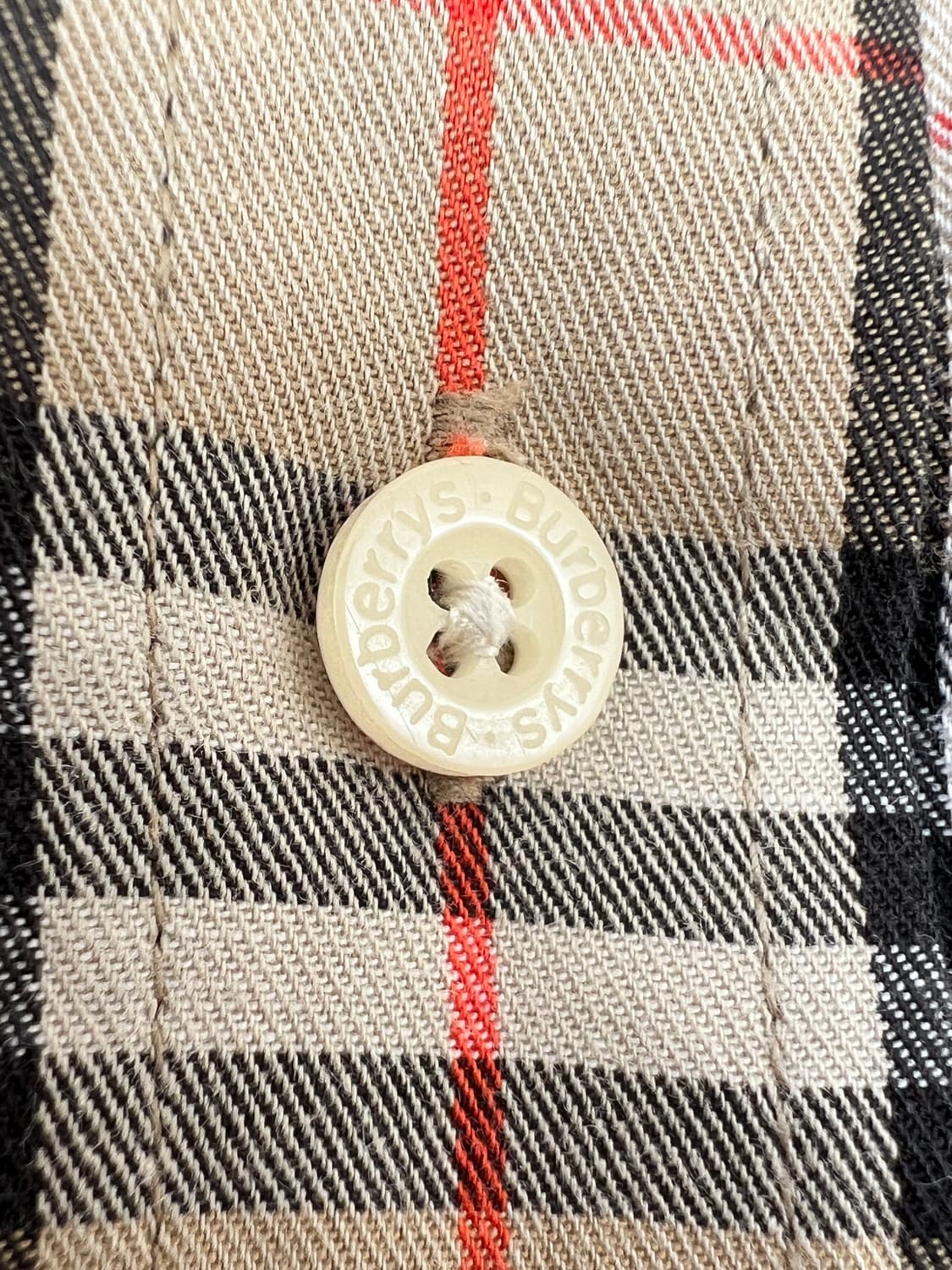 버버리 빈티지 체크 코튼 셔츠(Made in England) 상품이미지5