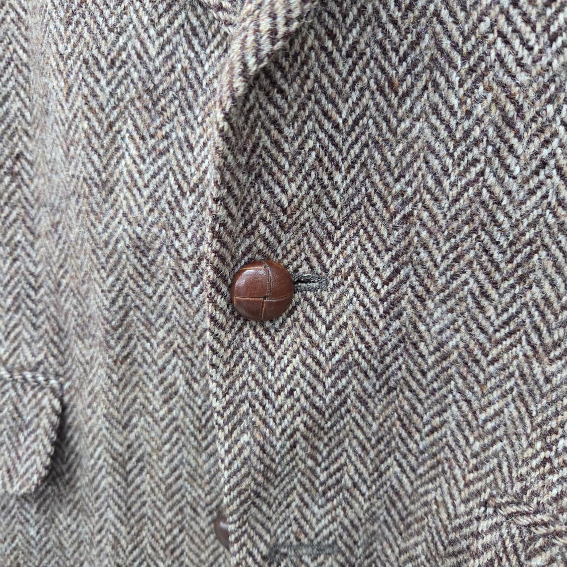 해리스트위드 헤링본 브라운 자켓 남/M 상품이미지3