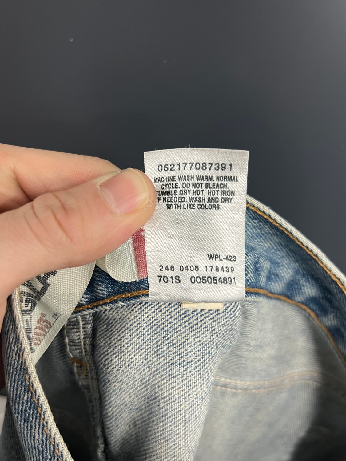 00s Levis 리바이스 505 레귤러핏 연청 데님 팬츠 상품이미지7