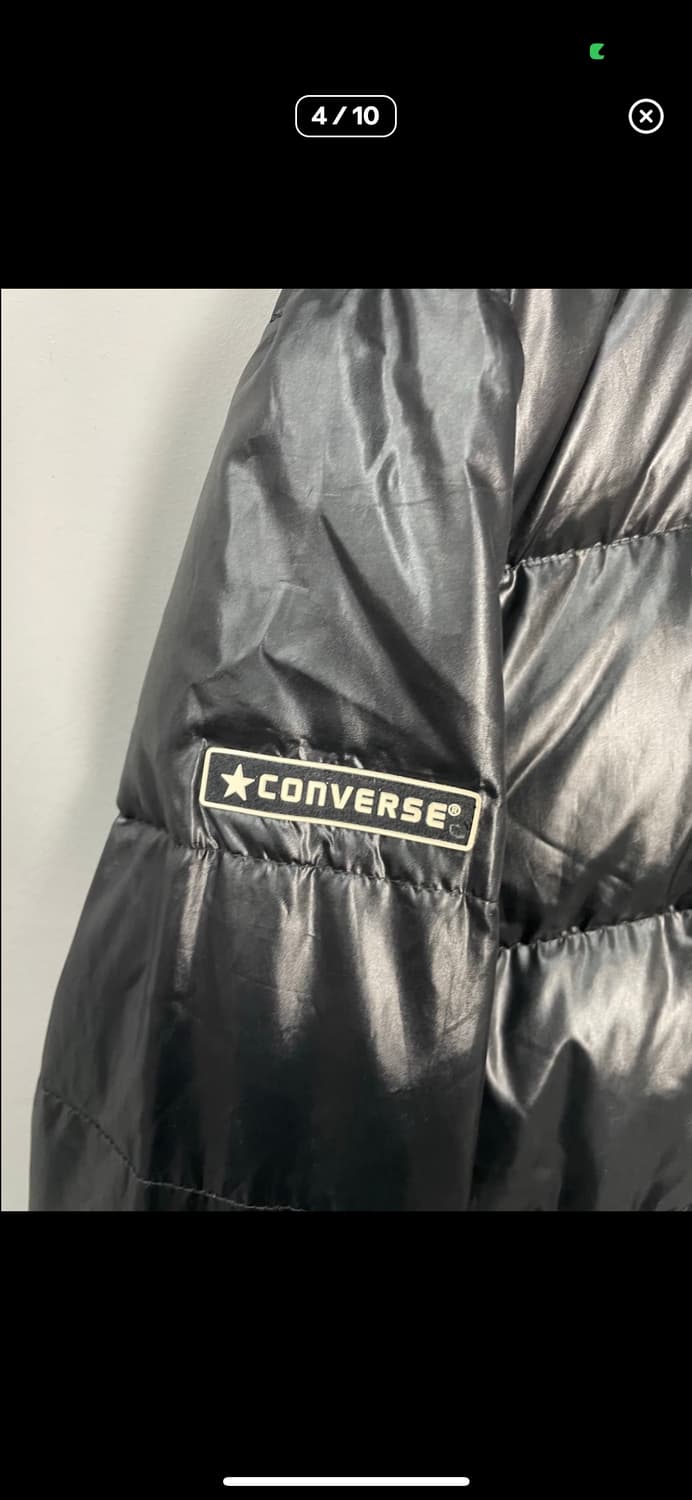 컨버스 덕다운 유광 블랙패딩 A3351 상품이미지4