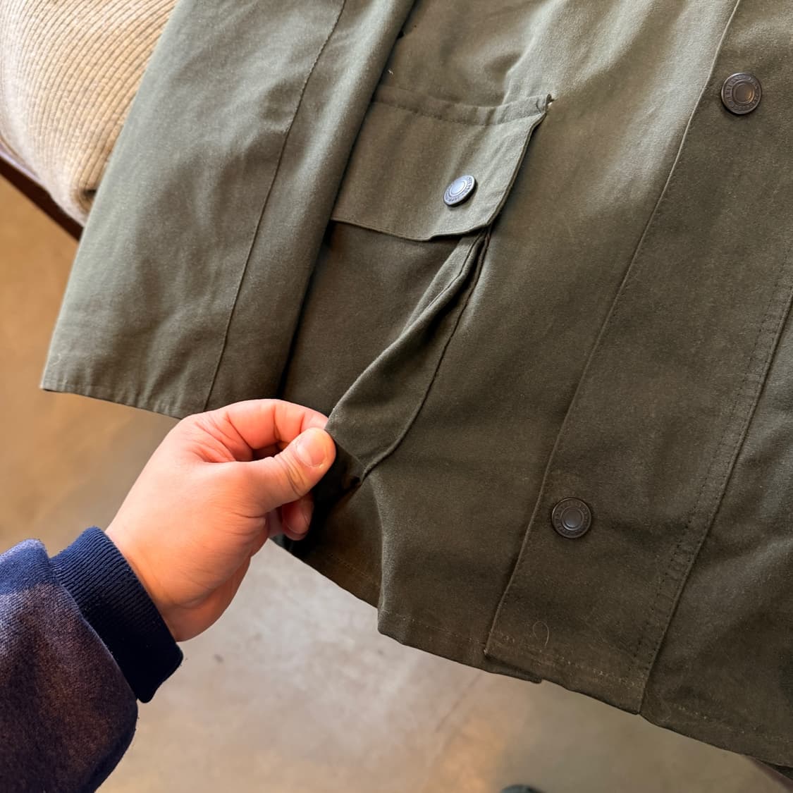 존 파트리지 왁스 자켓 코듀로이 포인트 XL 상품이미지3