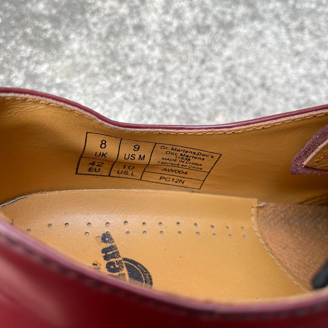 [8UK] 닥터마틴 1461 스무스 체리레드 (270~275) 상품이미지9