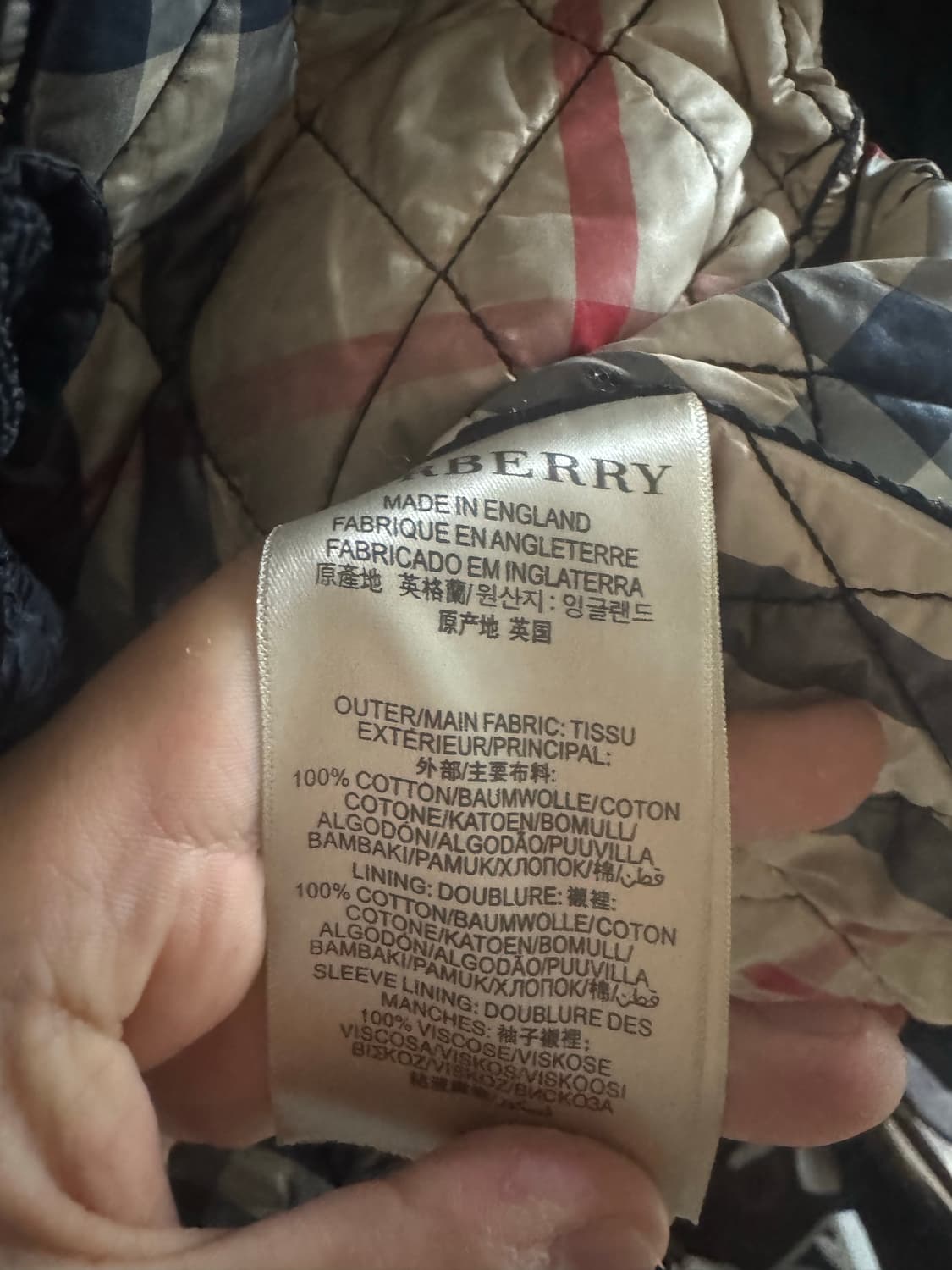 버버리 남성 경량패딩 상품이미지6