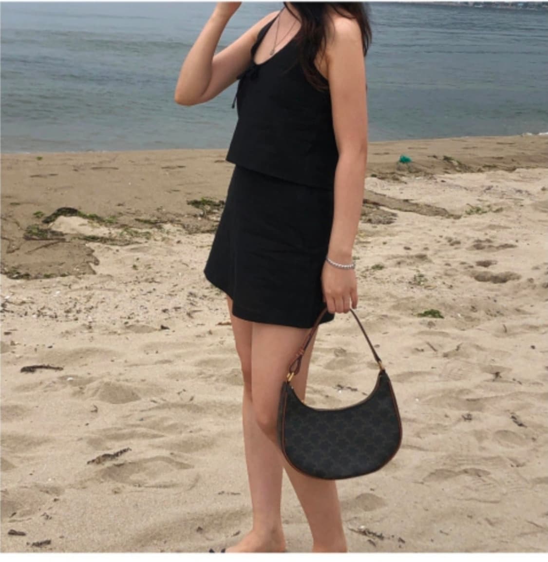 린넨 홀터넥 투피스 상품이미지3