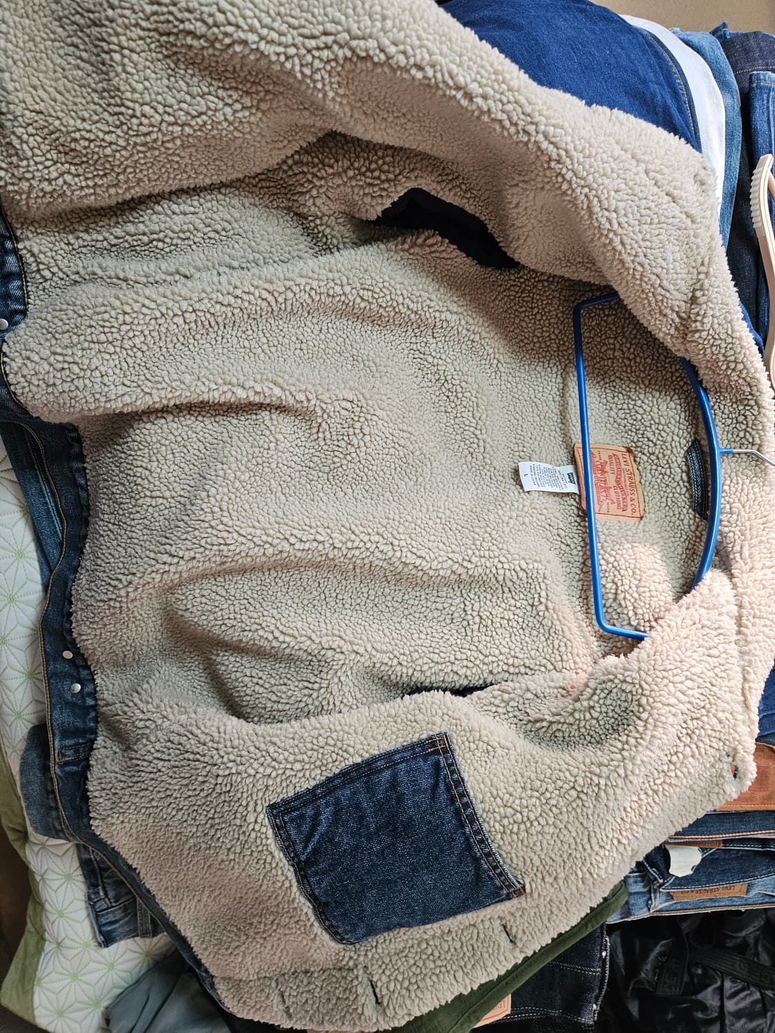 00s 리바이스 데님 쉐르파 뽀글이 L levis 상품이미지5