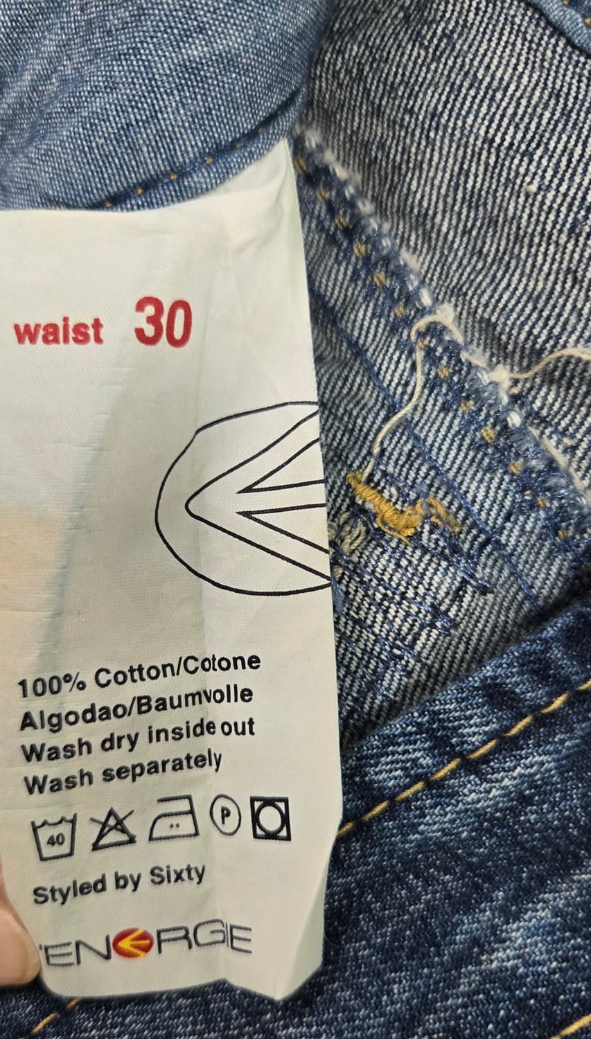 Energie 스트랩디테일 빈티지 데님팬츠 상품이미지5