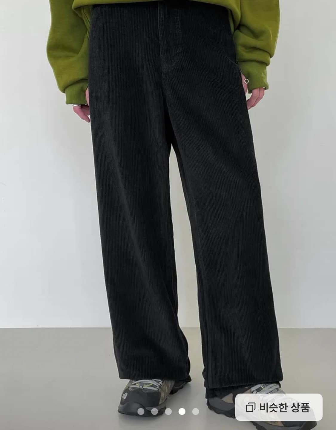 코듀로이 팬츠 블랙 바지 S사이즈 상품이미지1