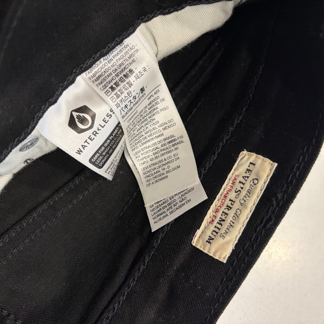 [30x32] 리바이스 502 테이퍼드핏 데님 팬츠 블랙진 D856 상품이미지7