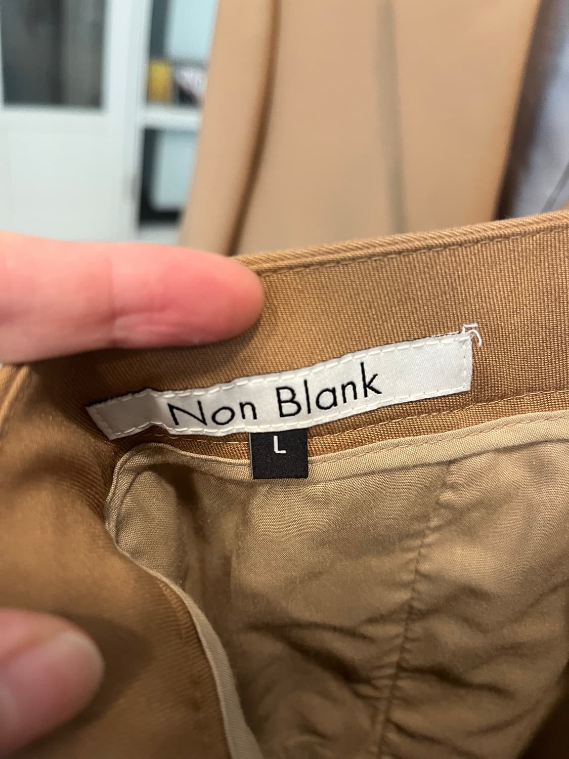 넌블랭크 베이지 셋업 수트 상품이미지8