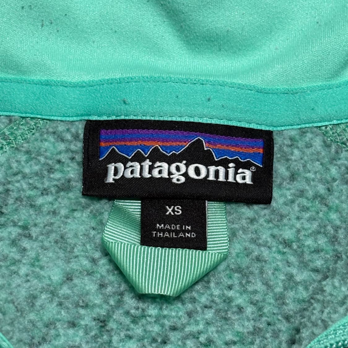 XS 파타고니아 여성용 민트 반집업 플리스 상품이미지4
