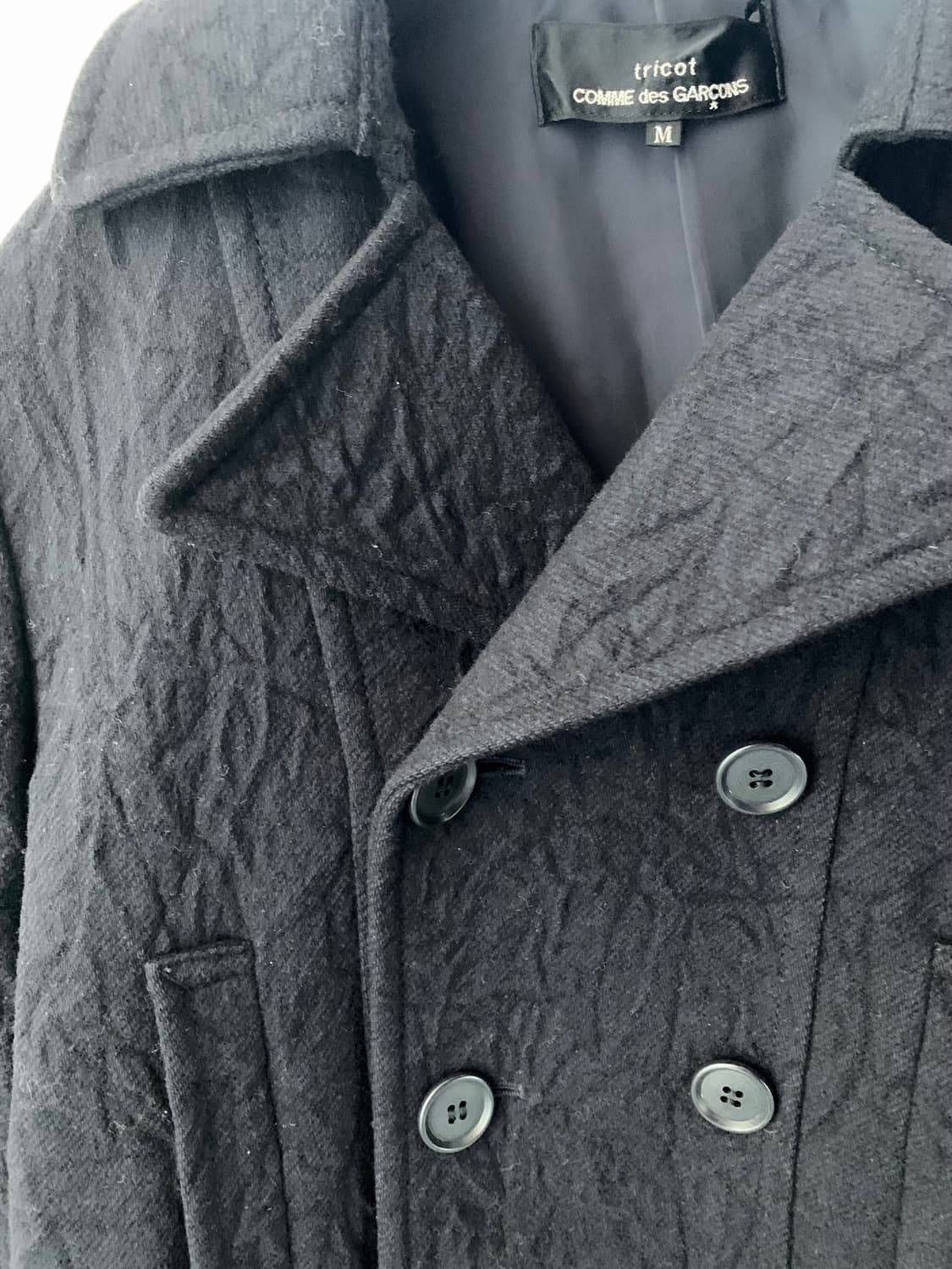 꼼데가르송 트리콧 피코트 m 상품이미지2