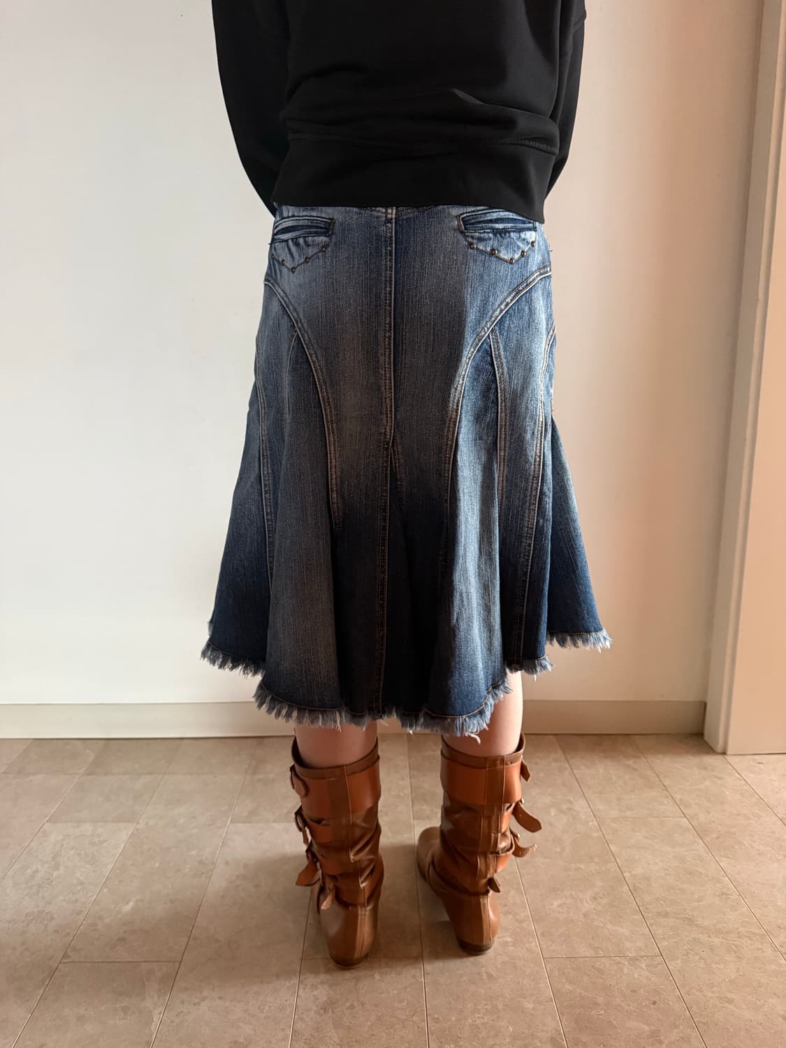 Miss didi 빈티지 청치마 S 상품이미지4