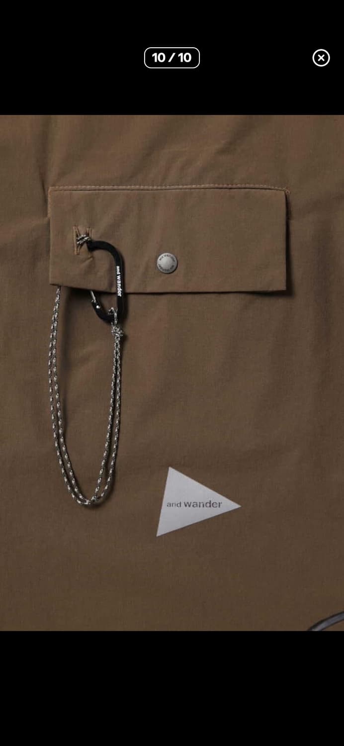 앤드원더 코듀라 셔츠 브라운 새상품 상품이미지3