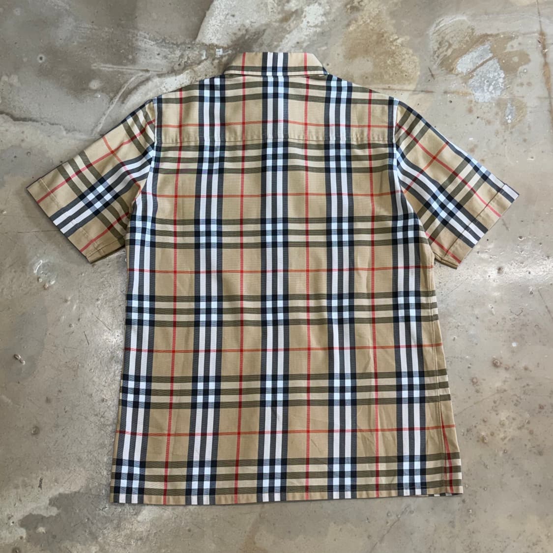 L 버버리 노바체크 여성용 반팔 셔츠 상품이미지3