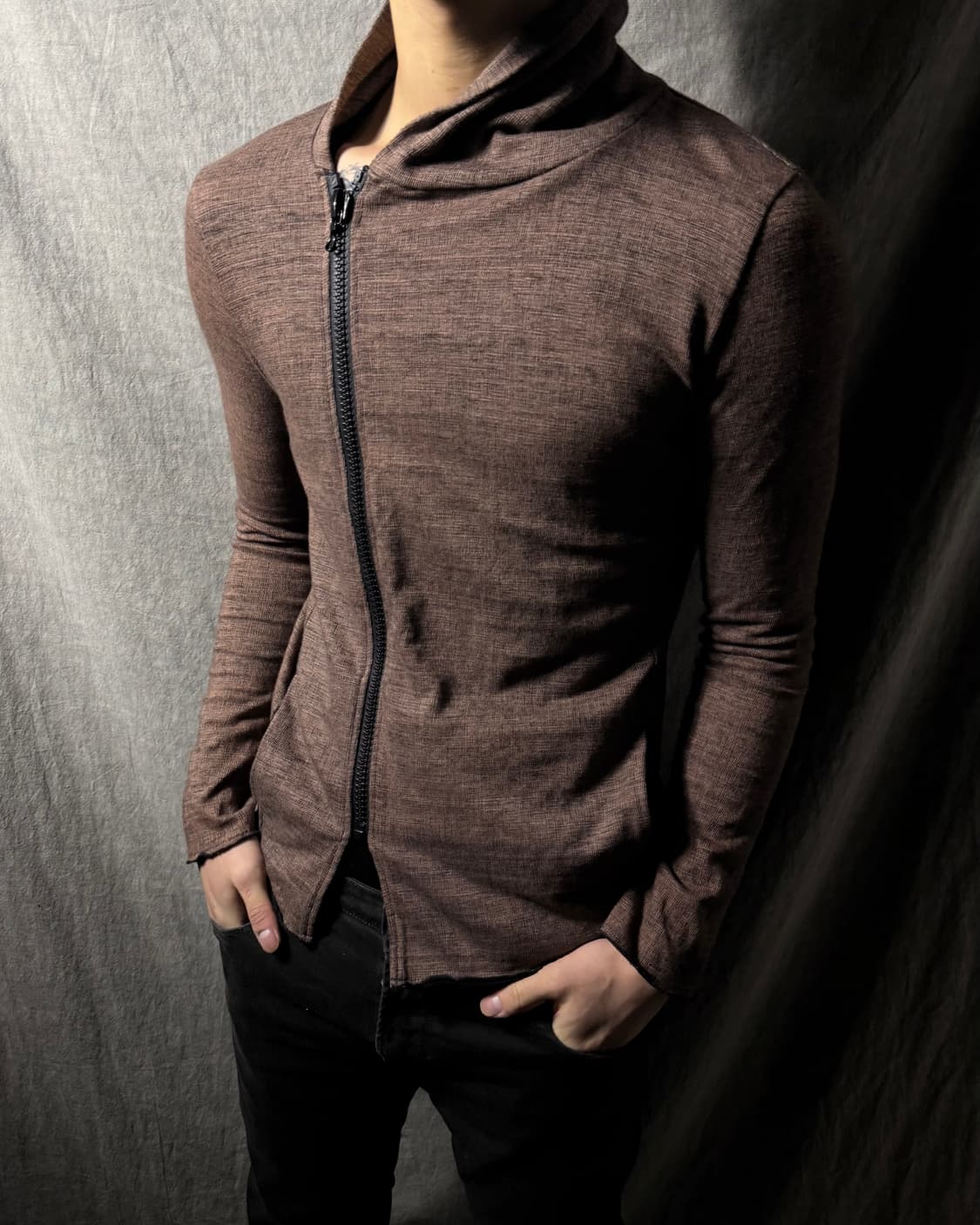 RIPVANWINKLE Asymmetric Zip Hoodie   상품이미지1