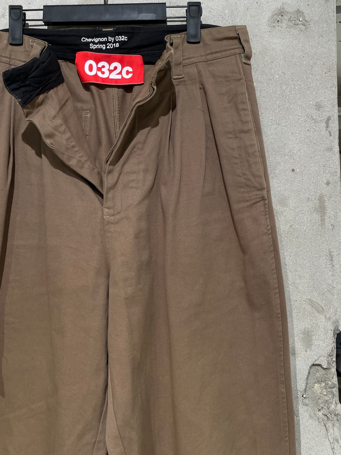 032c x 쉐비뇽 18S/S 베이지 코튼 카고 팬츠 상품이미지3