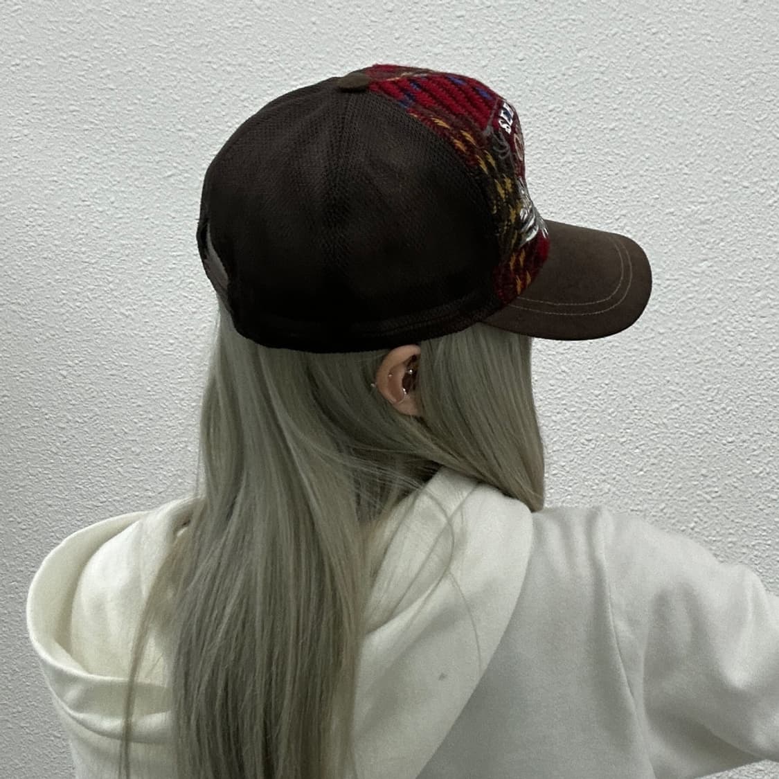 2000s 빈티지 브라운 메쉬 볼캡 상품이미지3