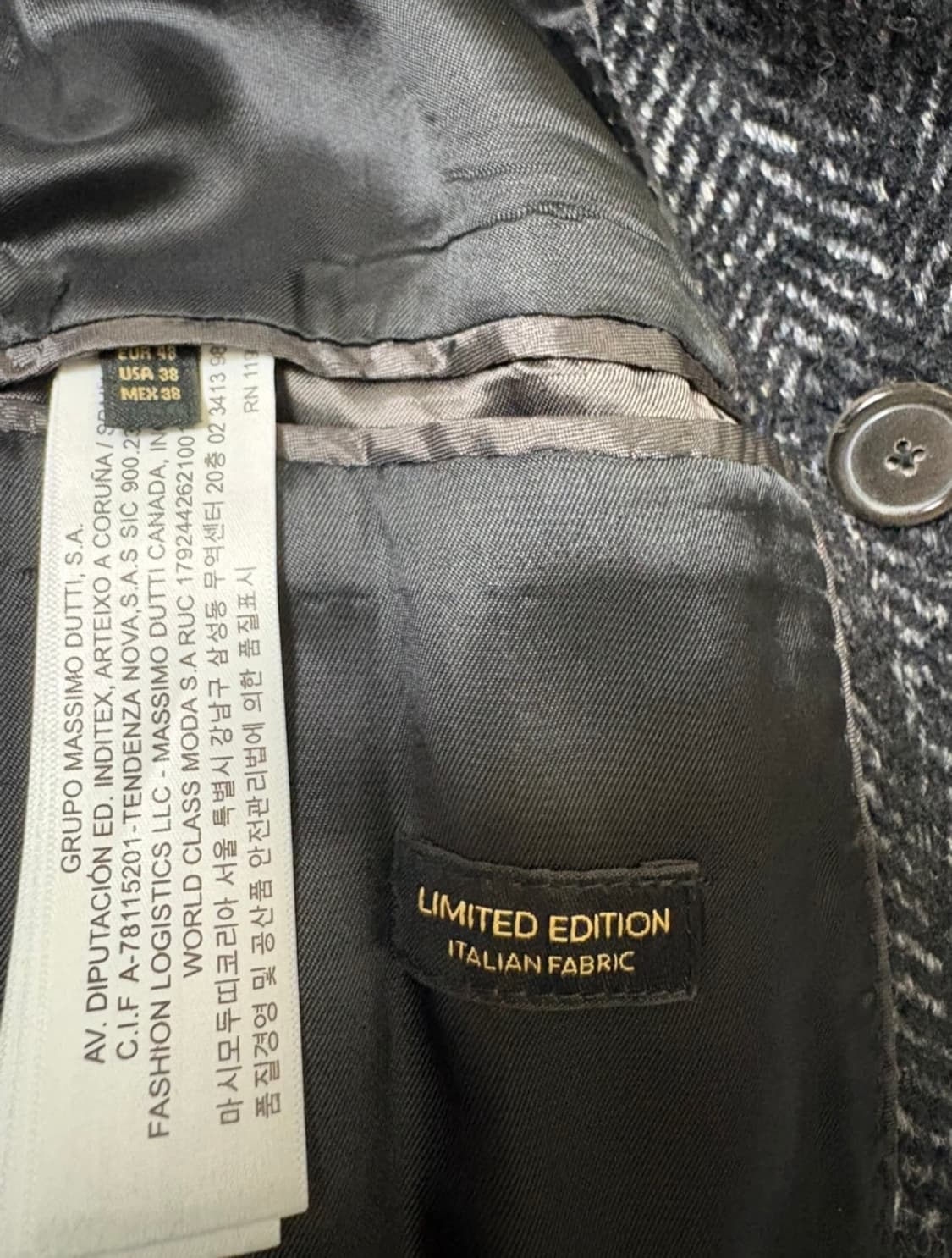 마시모두띠남성헤링본코트 상품이미지9