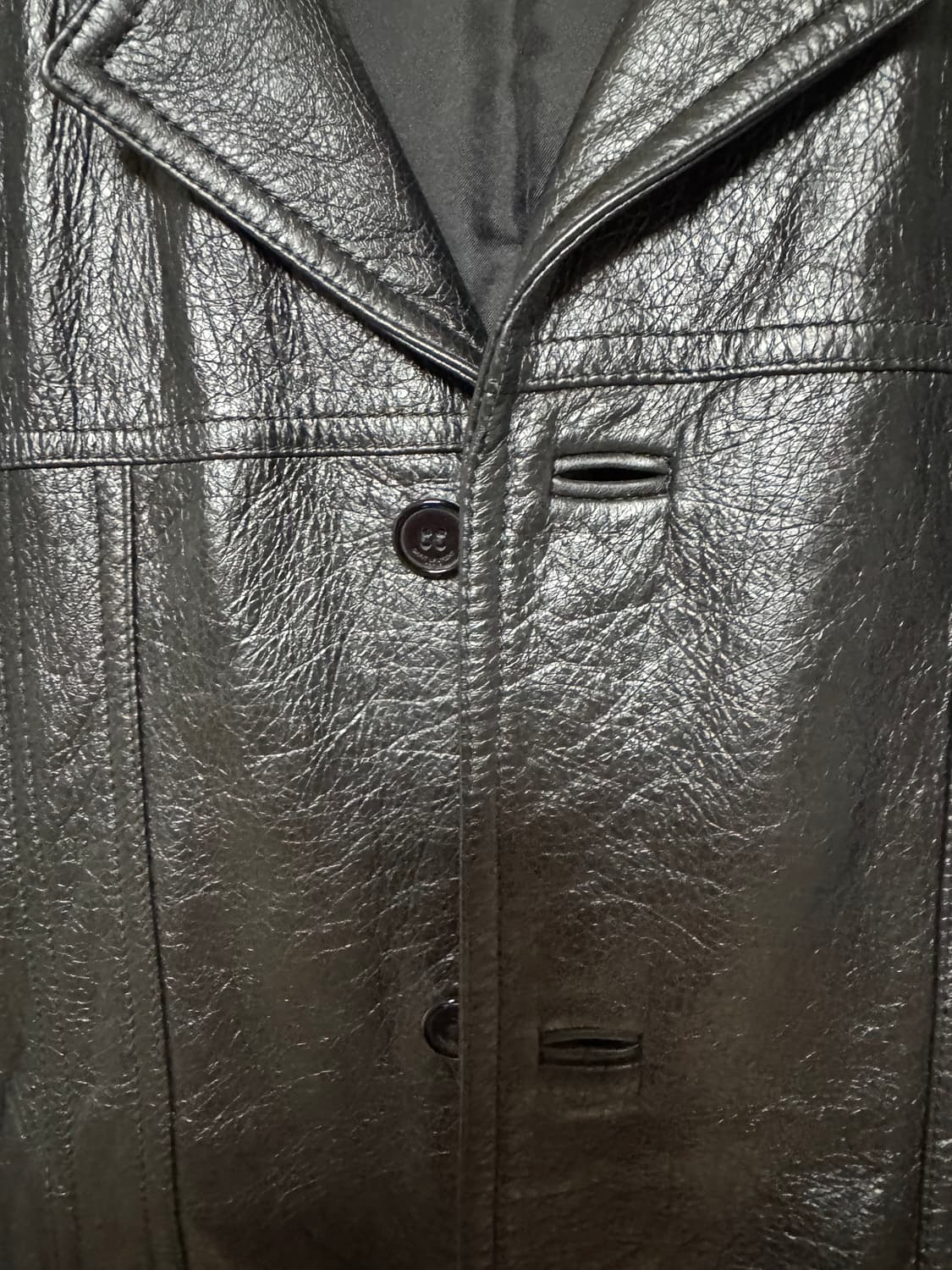 생로랑 14FW 에디 레더 트래퍼 자켓 44사이즈 상품이미지4