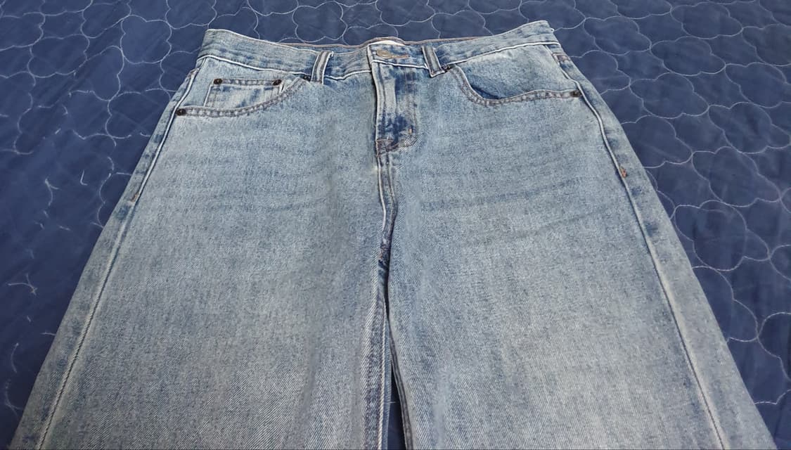 지오다노 세미와이드 빈티지워싱 데님팬츠 (30) 상품이미지2