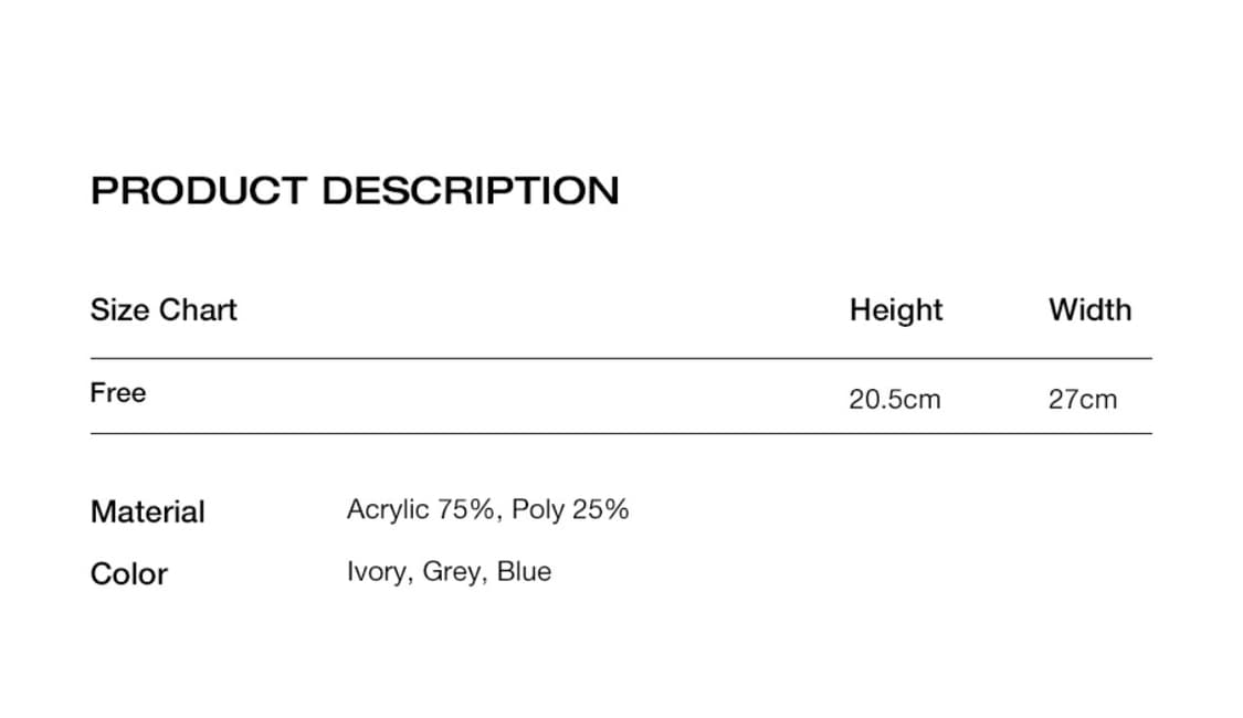 카비시 비니 아이보리 상품이미지4