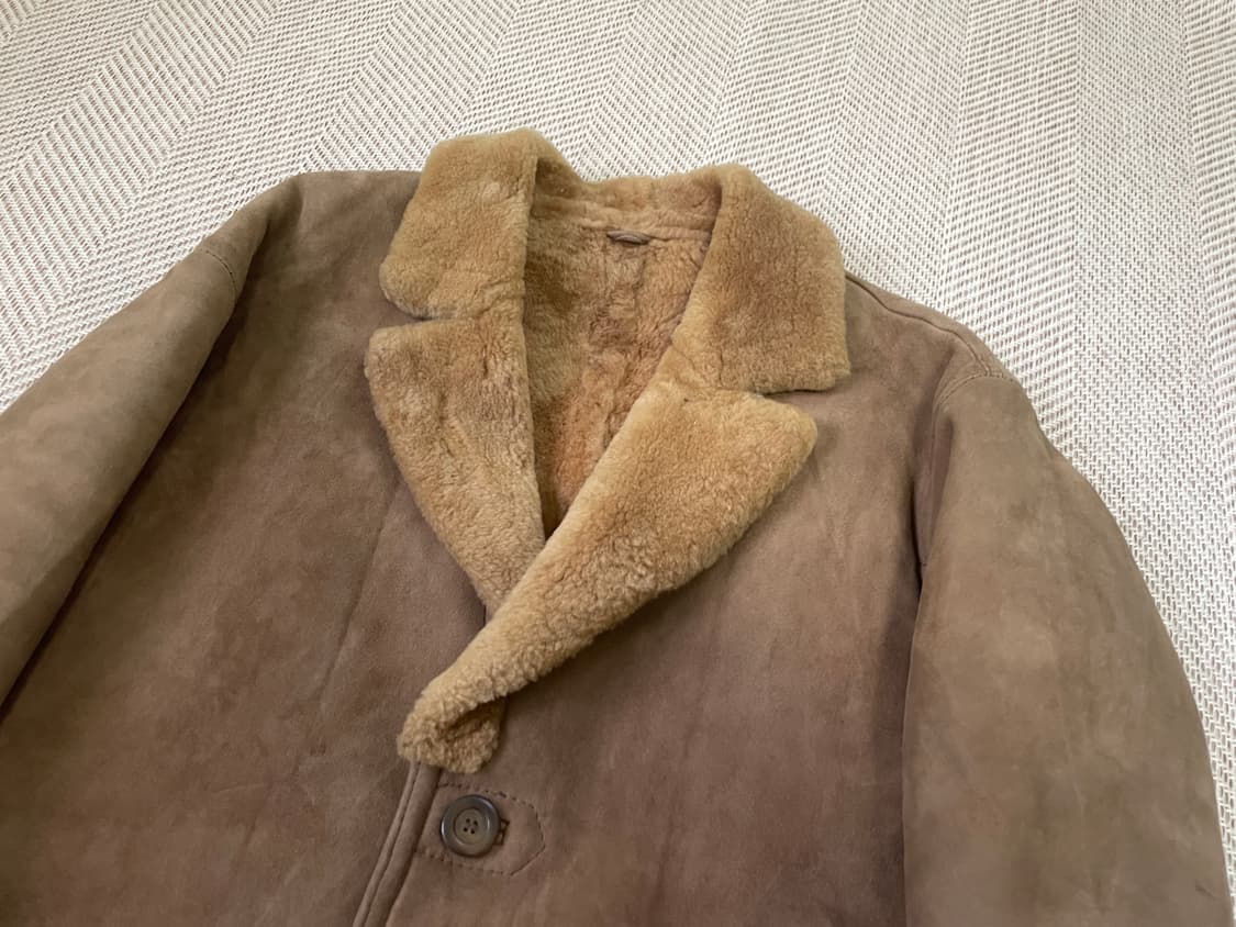 빈티지 리얼 무스탕 스웨이드 시어링 자켓 J03526 상품이미지3